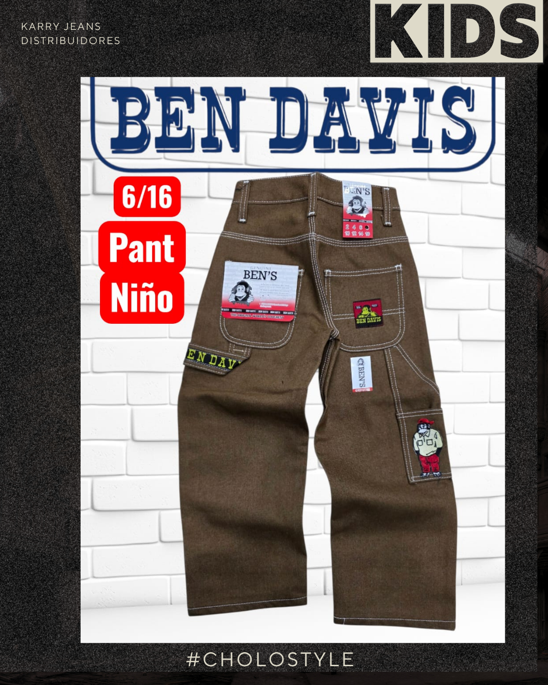 Pantalón niño kaki