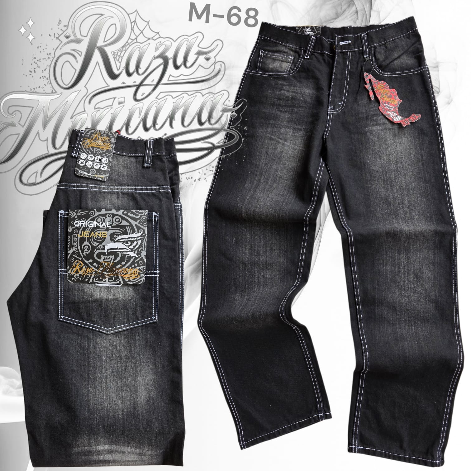 Pantalon negro lavado