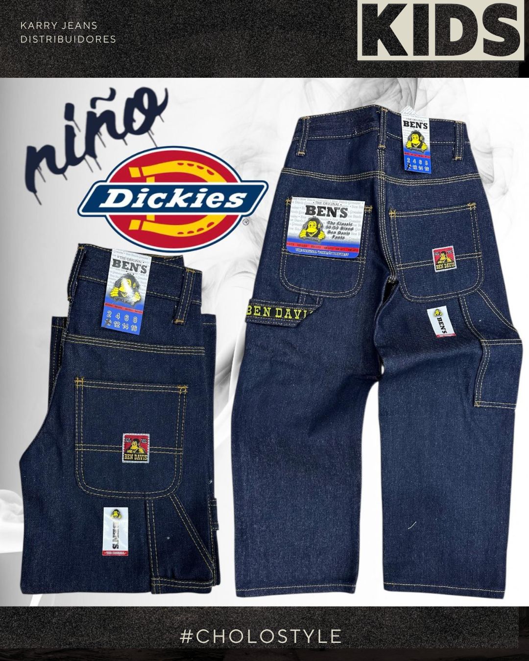 pantalon niño azul