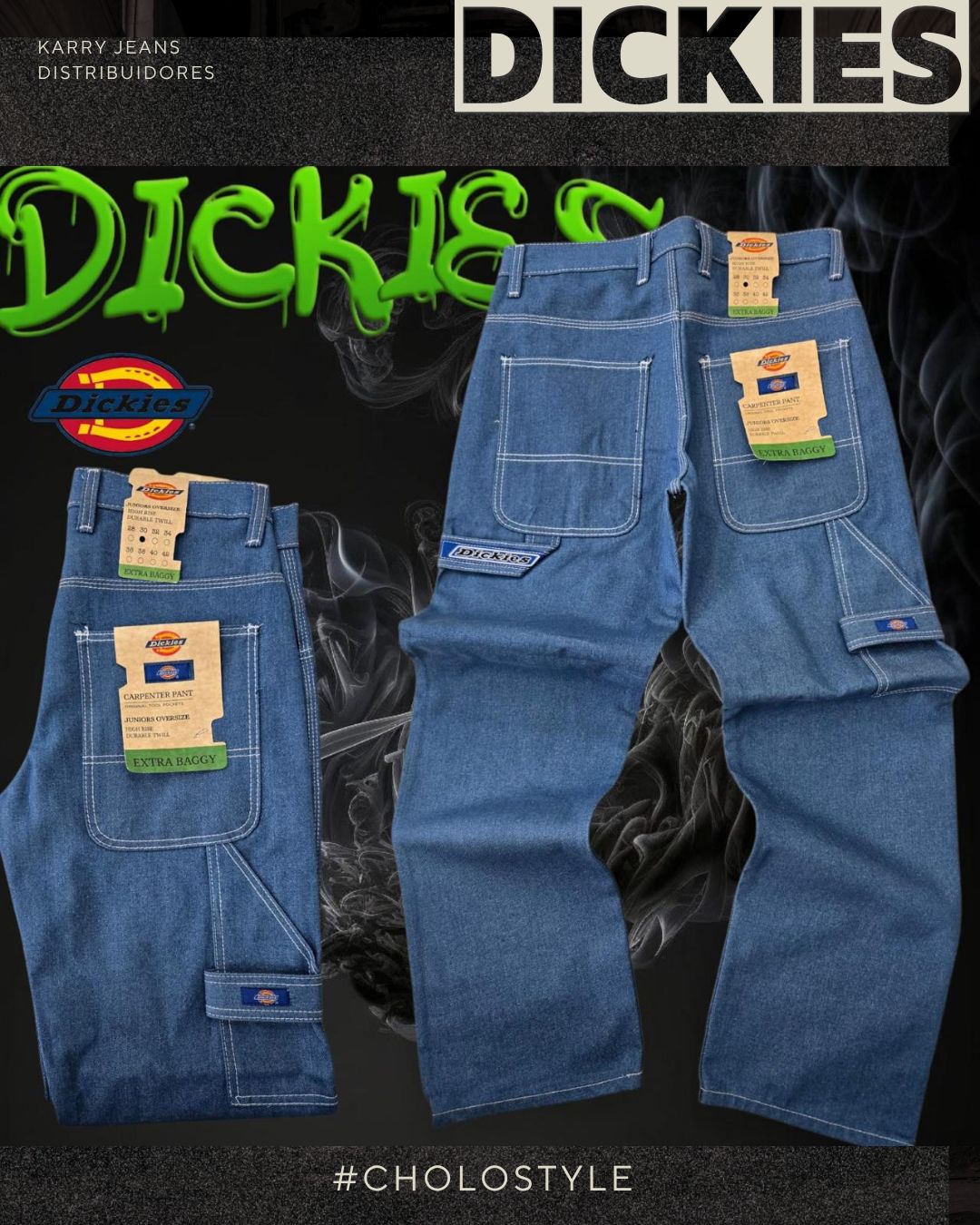 Pantalon azul cielo carpintero